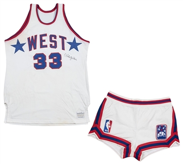 1974 Kareem Abdul-Jabbar Game Used All-Star Game Western Conference Uniform - Jersey & Shorts (Abdul-Jabbar LOA)